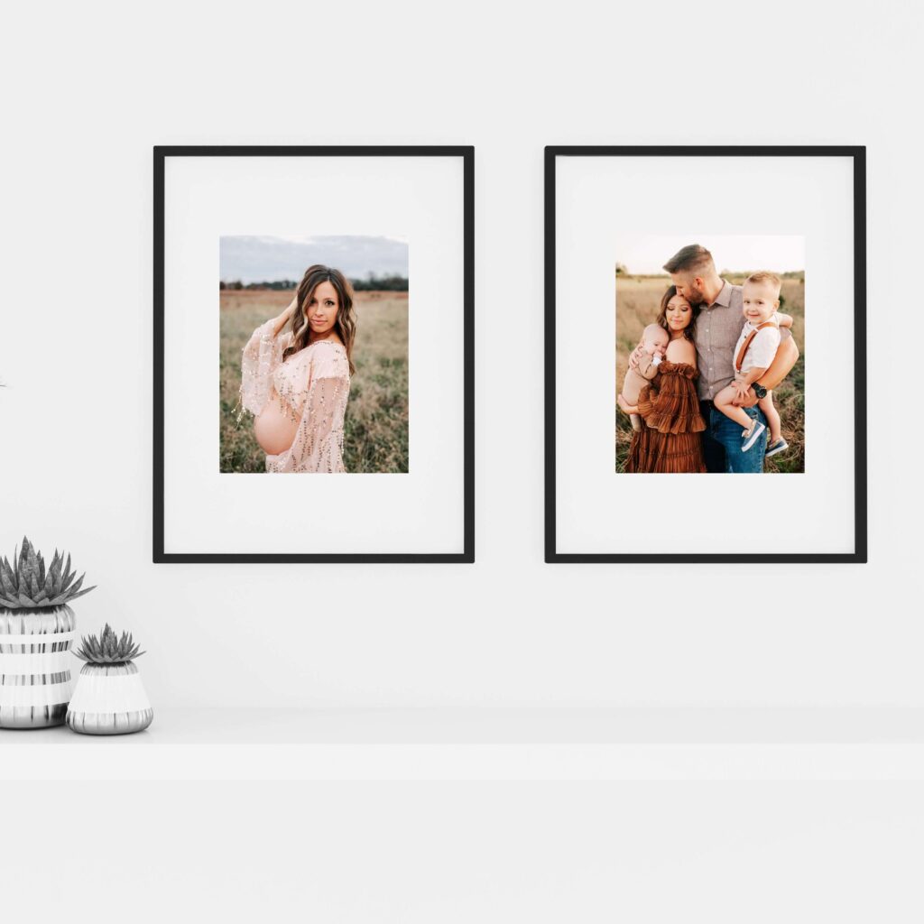 framed maternity and family photo captured by Springfield MO maternity, newborn and family photographer Jessica Kennedy The XO Photography