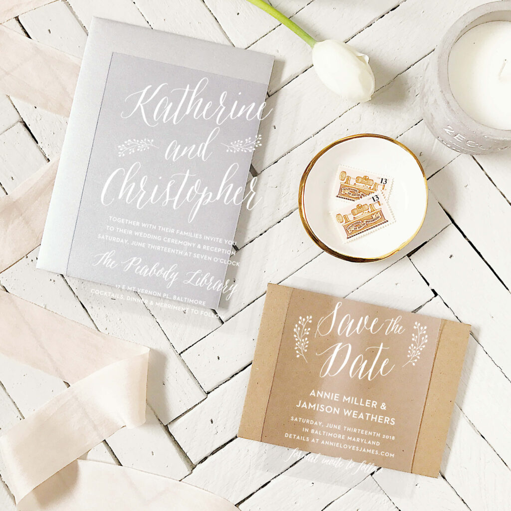 neutral affordable invitation and wedding save the dates by basic invite